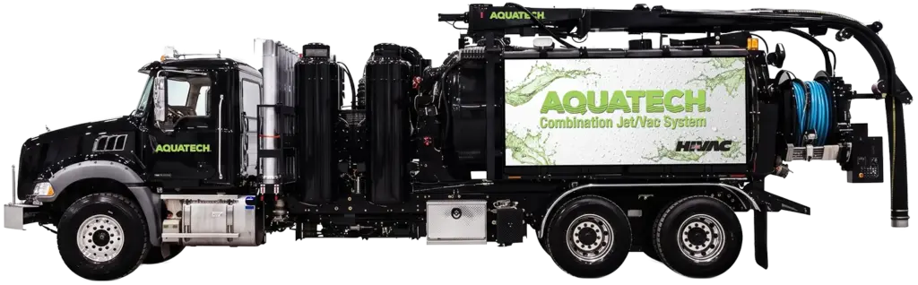 Aquatech B-10/B-12 combination sewer jetter truck, product photo