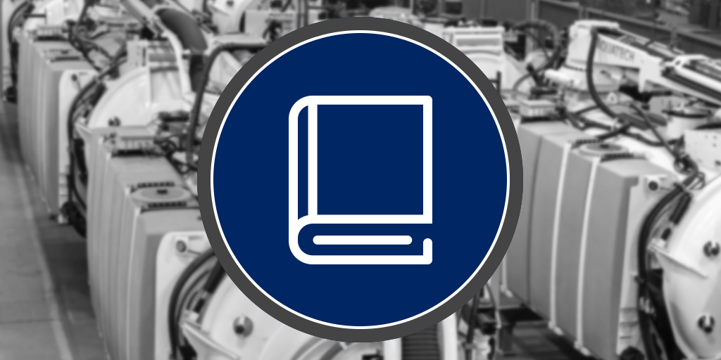 Training icon over a blurred equipment background